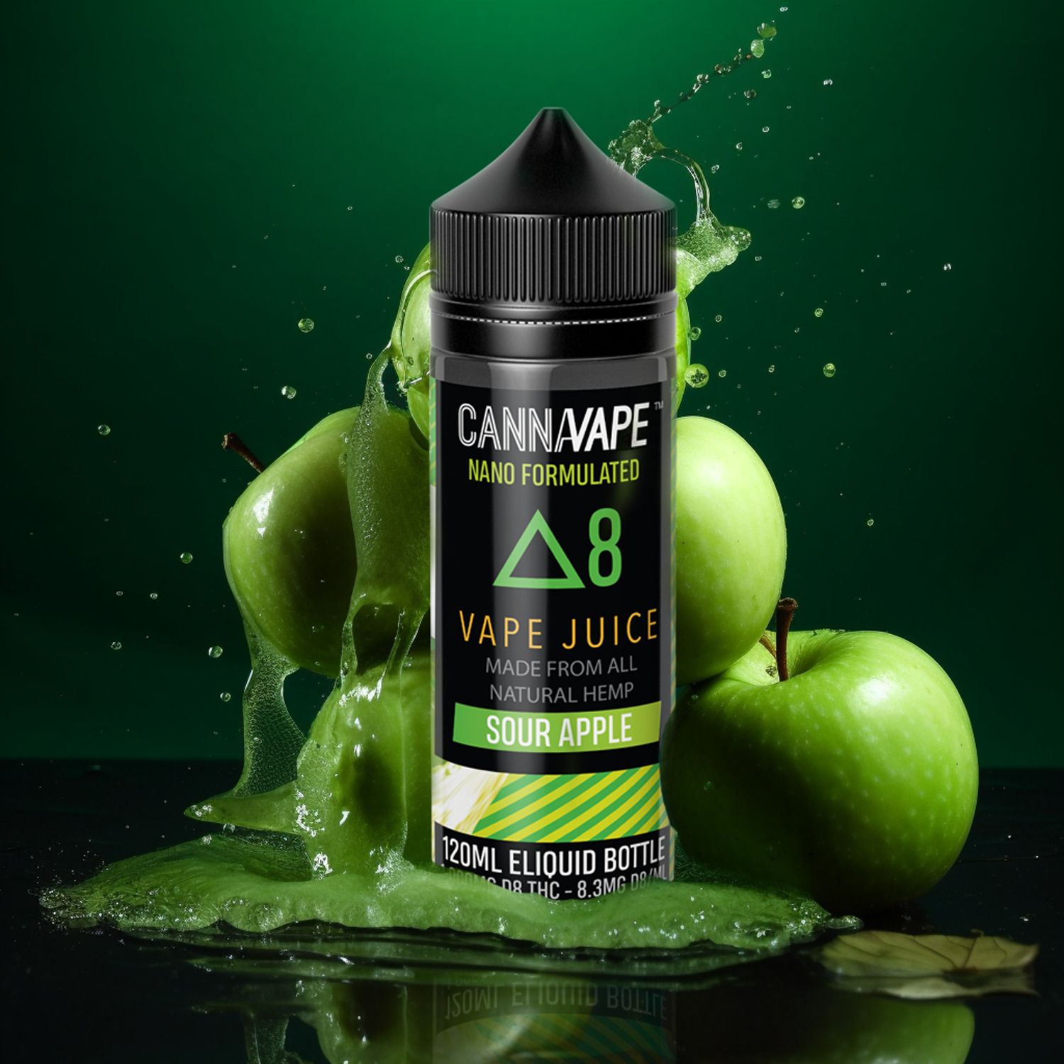 Sour Apple Delta 8 Vape Juice E-Liquid