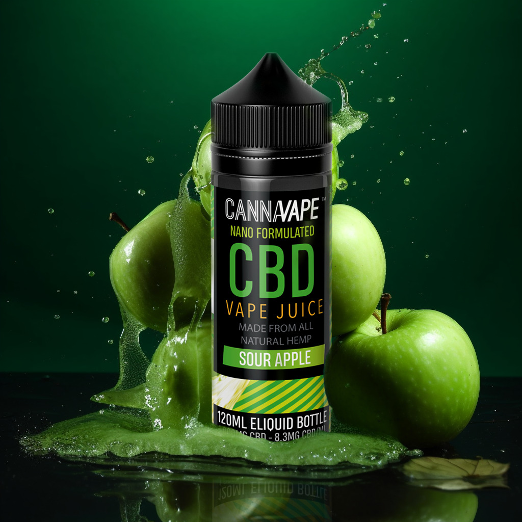 Sour Apple CBD Vape Juice E-Liquid
