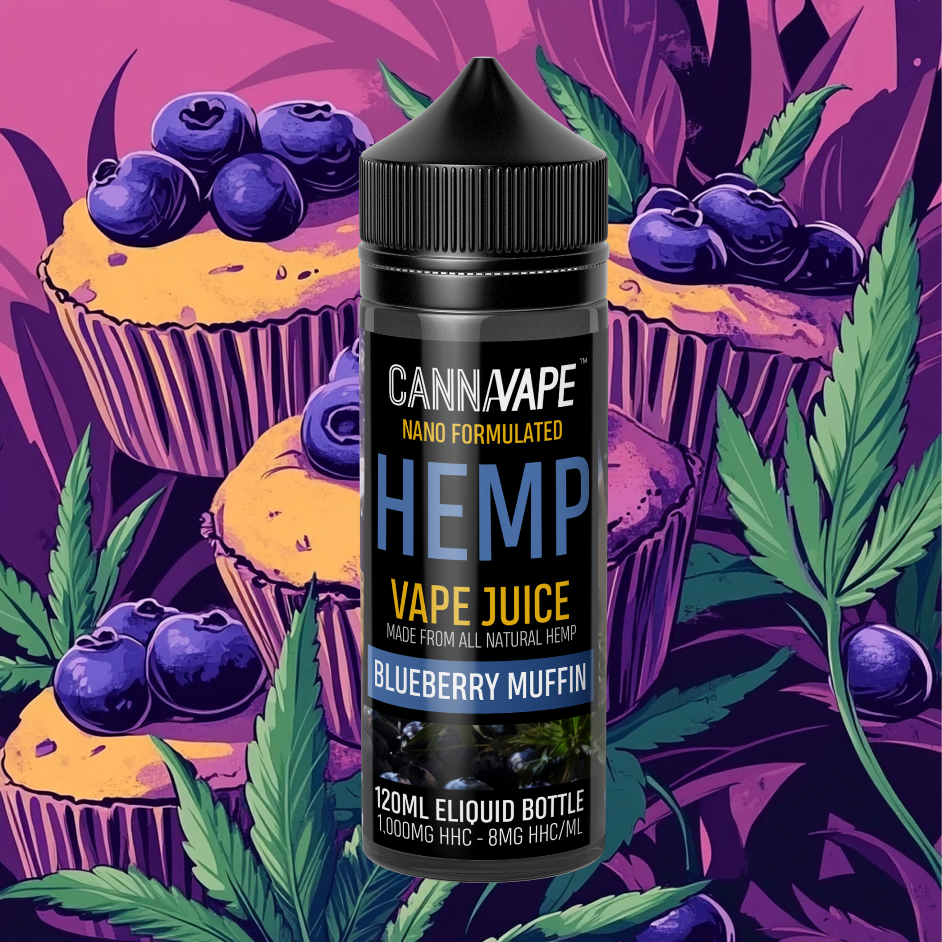Blueberry Muffin Hemp-Derived Vape Juice